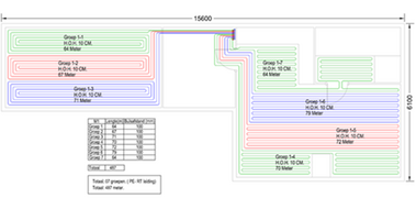Gratis legplan watervloerverwarming