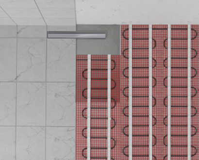 e-HEAT Mat bij drain