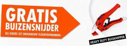Gratis buizensnijder bij droogbouw