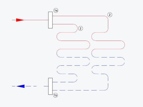 Open LT-verdeler principeschema