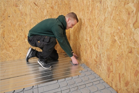 Warp-droogbouw leggen