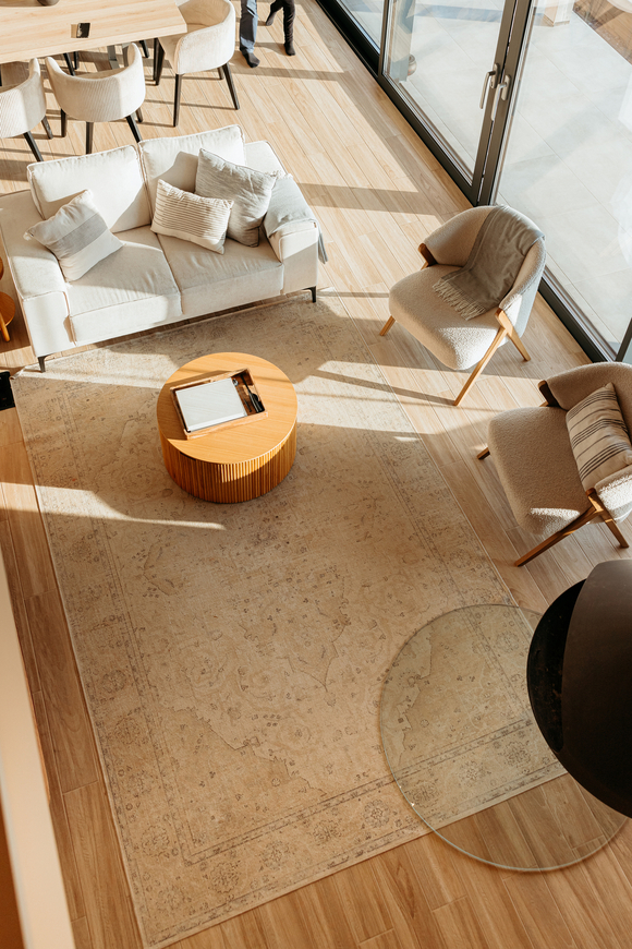 Woonkamer vloerverwarming