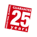 25 jaar garantie