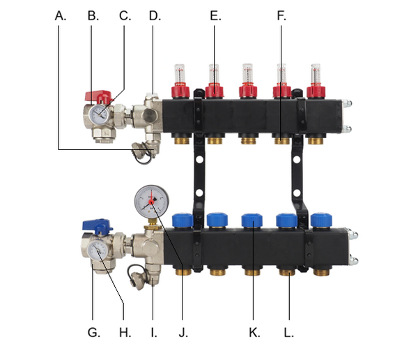 Onderdelen Regular Open LT Kunststof