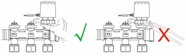 Monteren actuator