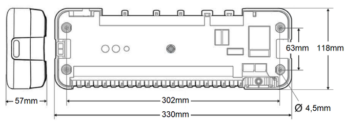 HCC100 - Afmetingen