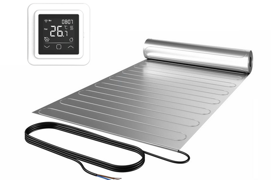 ALU-Mat Set 8m² / 1120 Watt Set met C16-thermostaat | Wit (inbouw) - afb. 1