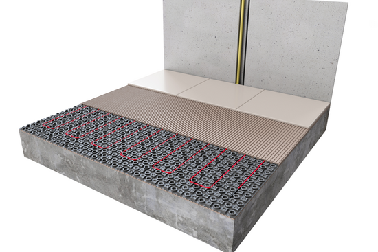 DECO-mat Pro WiFi Set met 4mm kabel 4m² / 600 Watt Set met C16-thermostaat | Zwart (inbouw) - afb. 4