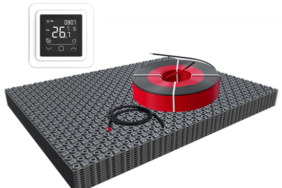 DECO-ontkoppelingsmat Professional WiFi Set 4,5m² / 675 Watt Set met C16-thermostaat | Wit (inbouw) - afb. 1