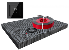5m² / 750 Watt Set met ET44-thermostaat | Zwart (inbouw)
