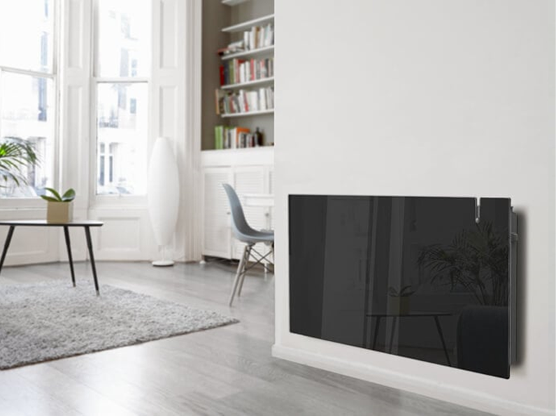EREA WI-FI Infrarood-paneelradiator 1000 Watt | Zwart glaspaneel (45cm ...