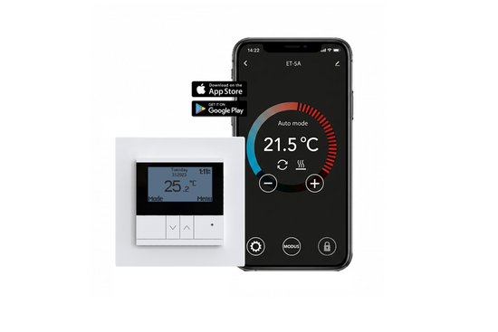 T20 Digitale WiFi Klokthermostaat T20-thermostaat (inbouw) | RAL 9010 Wit - afb. 3