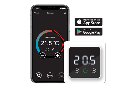F32 Digitale WiFi Thermostaat F32-thermostaat (inbouw) | RAL 9010 Wit - afb. 2