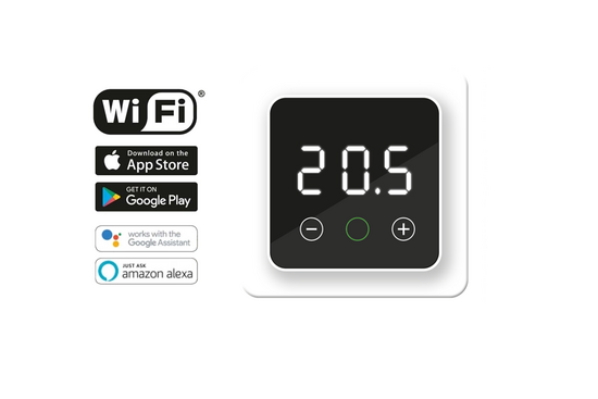F32 Digitale WiFi Thermostaat F32-thermostaat (inbouw) | RAL 9010 Wit - afb. 3