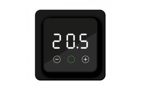 F32 Digitale WiFi Thermostaat F32-thermostaat (inbouw) | RAL 9011 Zwart - afb. 1