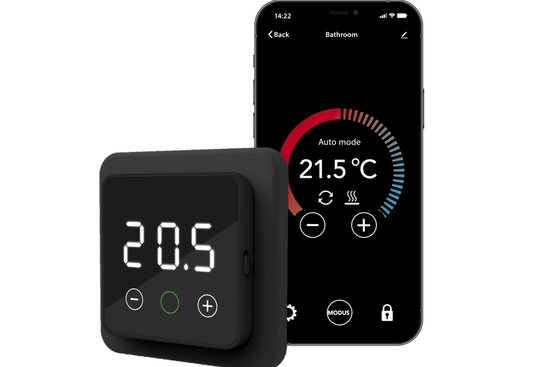 F32 Digitale WiFi Thermostaat F32-thermostaat (inbouw) | RAL 9011 Zwart - afb. 4