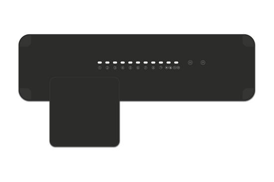 H128-CC Regelunit RF H128-Set | Regelunit met H128-G-Gateway | RAL 9011 Zwart - afb. 1