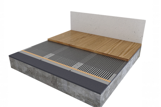 Infrarood Folie Set 5 m² / 600 Watt Set met C16-thermostaat | Wit - afb. 3