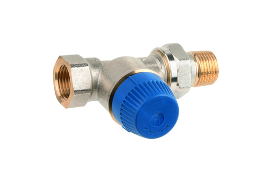 TRV Radiatorkranen Radiatorafsluiter, recht 1/2" (15mm) - afb. 1