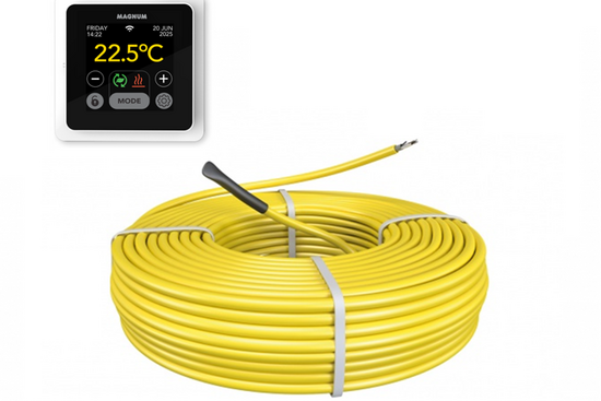 MAGNUM Cable Set 100 m / 1700 Watt Set met MRC-thermostaat | Wit - afb. 1