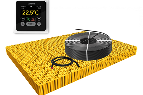 MAGNUM Decoupling Set 1m² / 150 Watt Set met MRC²-thermostaat | Wit (inbouw) - afb. 1