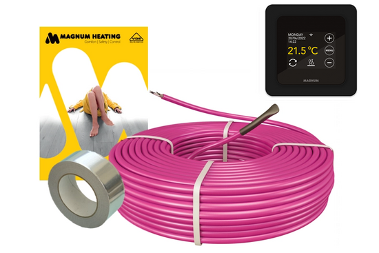 MAGNUM HeatBoard Cable Set 120 m / 1200 Watt Set (12 m²) met MRC | Zwart - afb. 2