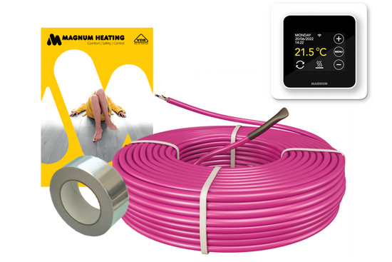 MAGNUM HeatBoard Cable Set 30 m / 300 Watt Set (3 m²) met MRC | Wit - afb. 2
