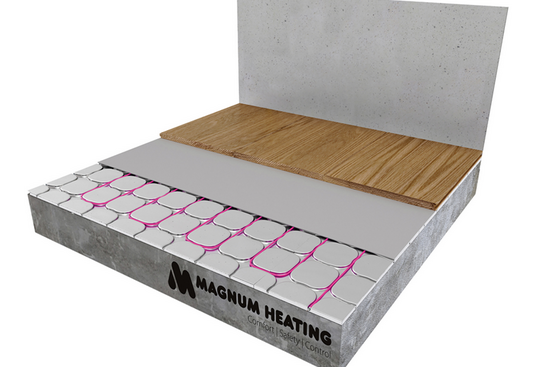 MAGNUM HeatBoard Cable Set 30 m / 300 Watt Set (3 m²) met MRC | Zwart - afb. 5