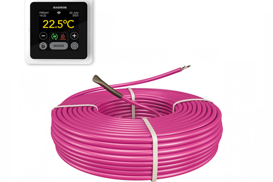MAGNUM HeatBoard Cable Set 100 m / 1000 Watt Set (10 m²) met MRC | Wit - afb. 1