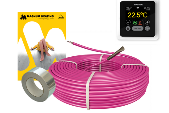 MAGNUM HeatBoard Cable Set 100 m / 1000 Watt Set (10 m²) met MRC | Wit - afb. 2