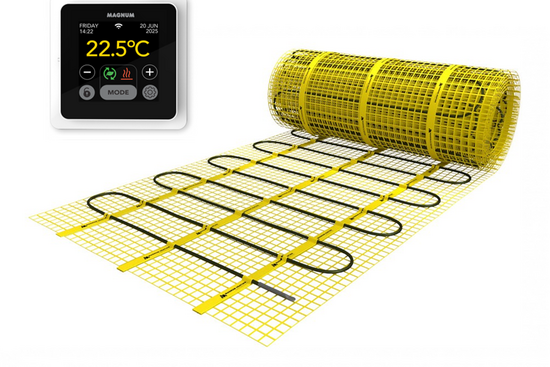 MAGNUM Elektrische Mat Set 1,75m² 1,75 m² / 263 Watt Set met MRC-thermostaat | Wit - afb. 1