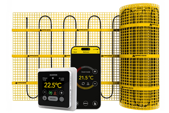 MAGNUM Elektrische Mat Set 2,5 m² 2,5 m² / 375 Watt Set met MRC-thermostaat | Wit - afb. 1