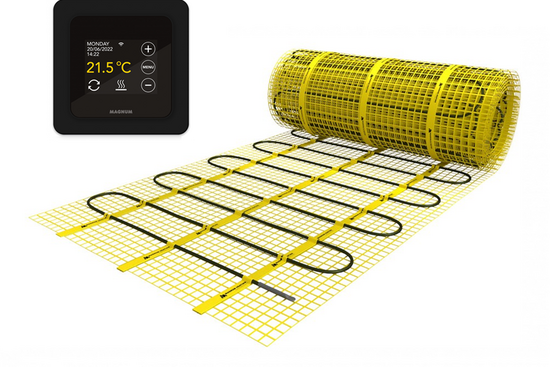 MAGNUM Mat Set 3 m² / 450 Watt Set met MRC-thermostaat | Zwart - afb. 1