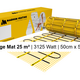 MAGNUM Mat Set met Thermostaat in Zwart Mat 25,00 m² | 3125 Watt - afb. 2