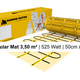 MAGNUM Mat Set met Thermostaat in Zwart Mat 3,50 m² | 525 Watt - afb. 2