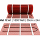 e-HEAT Mat Set met witte ET44-thermostaat 12,00 m² / 1800 Watt - afb. 2
