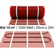 e-HEAT Mat Set met zwarte ET44-thermostaat 10,00 m² / 1500 Watt - afb. 2