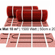 e-HEAT Mat Set met zwarte ET44-thermostaat 20,00 m² / 3000 Watt - afb. 2