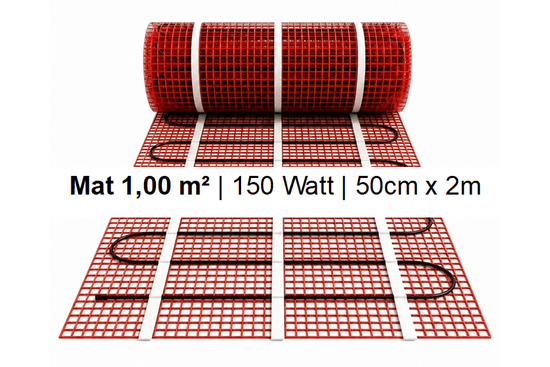 e-HEAT Mat Set met MIC² WiFi-thermostaat 1,00 m² / 150 Watt - afb. 2