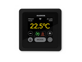Remote Control WiFi Klokthermostaat MRC²-thermostaat (inbouw) | RAL 9011 Zwart