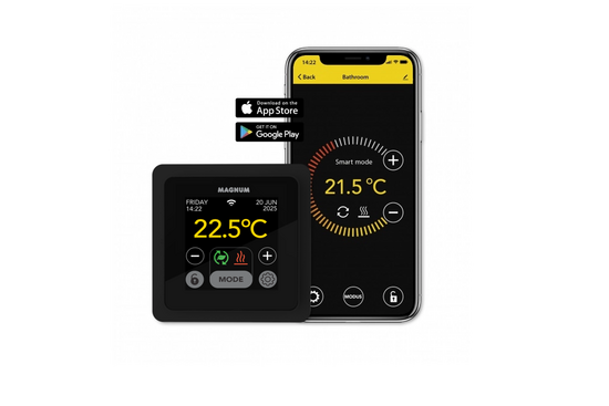 Remote Control WiFi Klokthermostaat MRC²-thermostaat (inbouw) | RAL 9011 Zwart - afb. 2