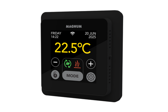 Remote Control WiFi Klokthermostaat MRC²-thermostaat (inbouw) | RAL 9011 Zwart - afb. 4