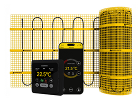 MAGNUM Mat Set met Thermostaat in Zwart 0,75 m² / 113 Watt