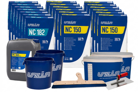 UZIN NC 150 Reparatie- en egalisatiepakket, 50 m² - afb. 1
