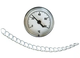 Verdeler-onderdelen Aanleg-thermometer, bimetaal met veer