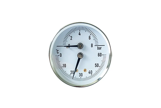 Verdeler-onderdelen Thermo-/manometer, aanvoerbalk (open kunststof verdeler) - afb. 1