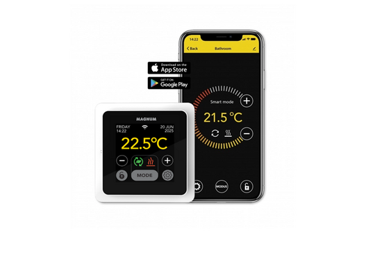 Verwarming Folie Set 25 m² / 3000 Watt Set met MRC-thermostaat | Wit - afb. 8
