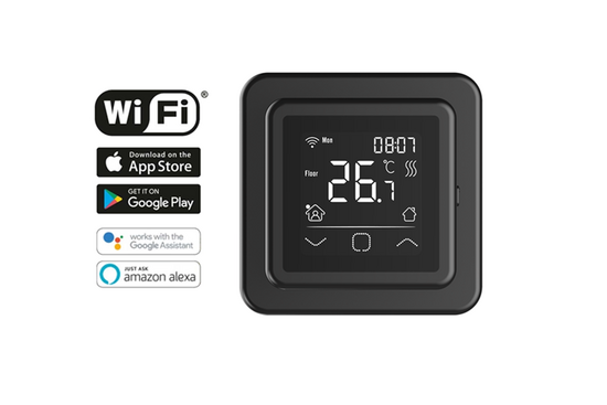 Verwarmingsmat Set Professional WiFi 2 m² / 300 Watt Set met C16-thermostaat | Zwart (inbouw) - afb. 5