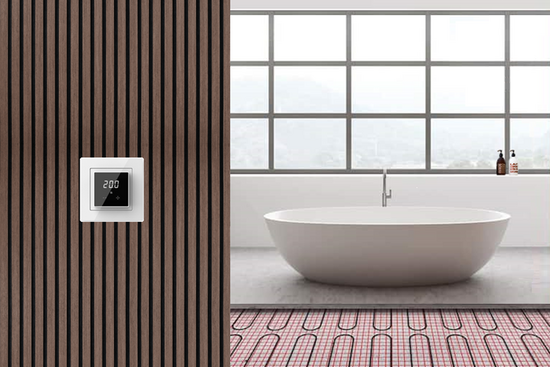 Verwarmingsmat Set Basic WiFi 3 m² / 450 Watt Set met ET44-thermostaat | Wit (inbouw) - afb. 2