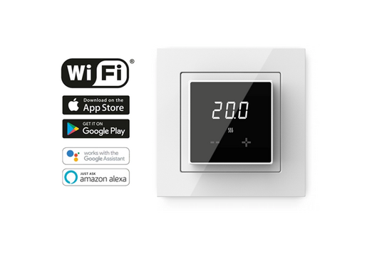 Verwarmingsmat Set Basic WiFi 9 m² / 1350 Watt Set met ET44-thermostaat | Wit (inbouw) - afb. 5